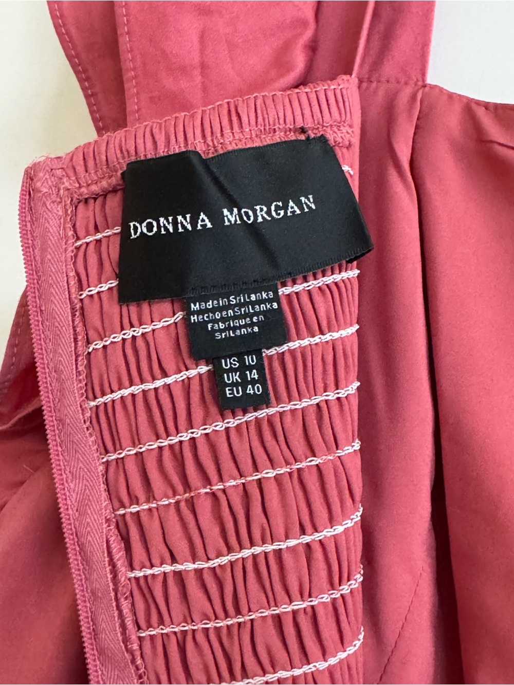 Donna Morgan Dusty Rose Ruffled Square-Neck Midi Dress - Picture 9 of 13